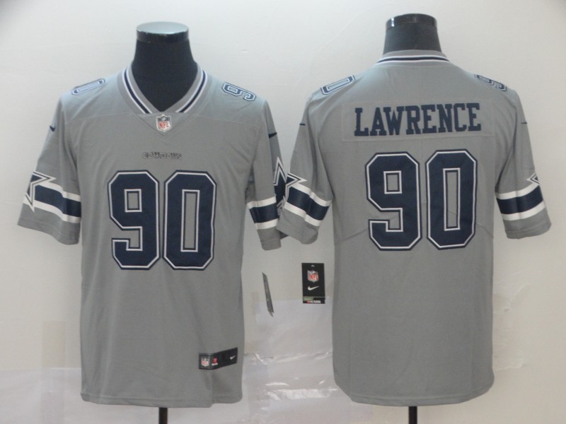 Men Dallas Cowboys 90 Lawrence Nike grey Limited NFL Jersey